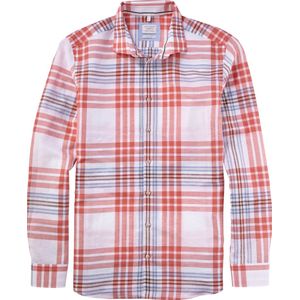 OLYMP - Level 5 - Body Fit Overhemd - Rood Geruit