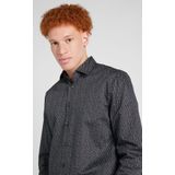 OLYMP - No. 6 - Overhemd - Zwart - Super Slim Fit - Popeline