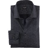OLYMP - No. 6 - Overhemd - Zwart - Super Slim Fit - Popeline