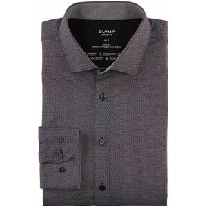 OLYMP - Level Five 24/7 - Body Fit Overhemd - Zwart - Tricot