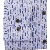 OLYMP - Luxor 24/7 Overhemd - Olijfgroen Dessin - Strijkvriendelijk - Dynamic Flex