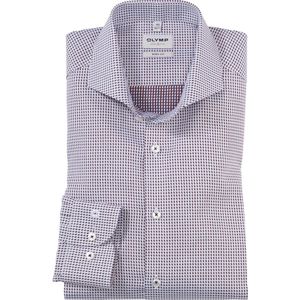 OLYMP - Level Five - Overhemd - Roodbruin - Katoen - Body Fit