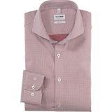 OLYMP - Level 5 - Body Fit Overhemd - Rood Dessin - Popeline