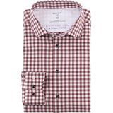 OLYMP - Luxor 24/7 - Overhemd - Baksteenrood - Modern Fit