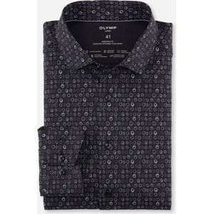 OLYMP - Multicolor Fantasie - Overhemd - Kent Kraag - Lange Mouwen - 64% Katoen