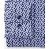 OLYMP - Luxor - Overhemd - Bleu - Modern Fit, Katoen met Elastaan, Easy Iron