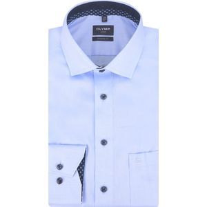 OLYMP Luxor modern fit overhemd, satijnbinding, bleu
