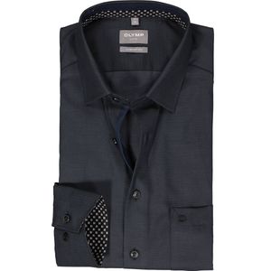 OLYMP - Comfort Fit - Overhemd - Antraciet Grijs - 100% Katoen - Strijkvrij