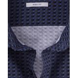 OLYMP - Level 5 - Overhemd - Rookblauw - Body Fit, Twill, Easy Iron