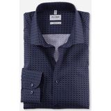 OLYMP - Level 5 - Overhemd - Rookblauw - Body Fit, Twill, Easy Iron