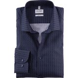OLYMP - Level 5 - Overhemd - Rookblauw - Body Fit, Twill, Easy Iron