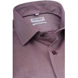 OLYMP Level 5 body fit overhemd, twill, donker rood