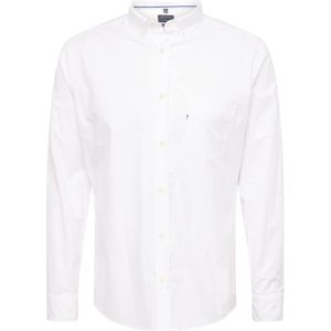 OLYMP - Casual Overhemd - Wit - Katoen - Regular Fit