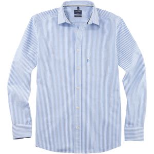 OLYMP Casual regular fit overhemd, Oxford, bleu gestreept
