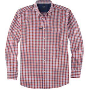 OLYMP - Casual - Overhemd - Rood - Katoen - Regular Fit