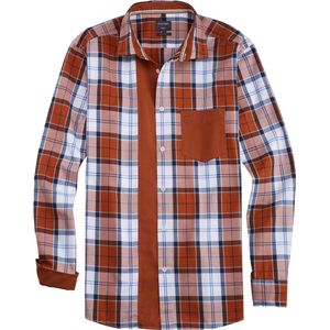OLYMP - Casual Overhemd - Bruin - Katoen - Regular Fit