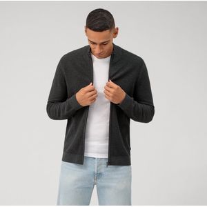 OLYMP - Trui - Grijs - 100% Katoen - Licht Getailleerd