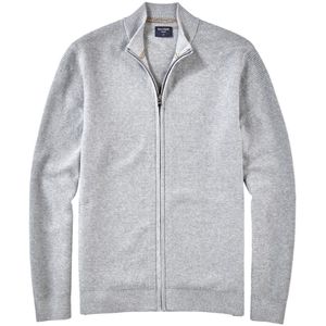 OLYMP Casual - Vest - Grijs - Katoen