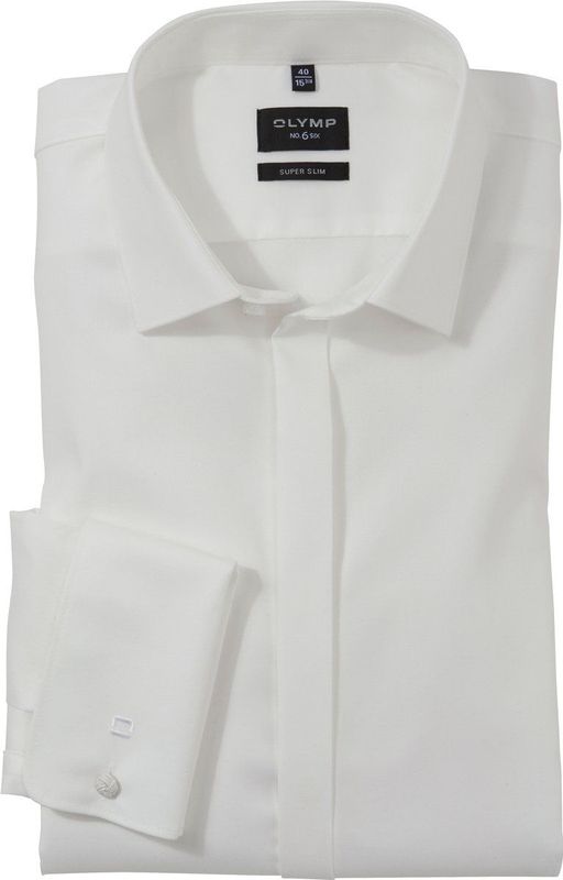 OLYMP - Overhemd - Lichtbeige - Twill - Slim Fit