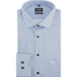 OLYMP - Modern Fit - Overhemd - Blauw - Popeline