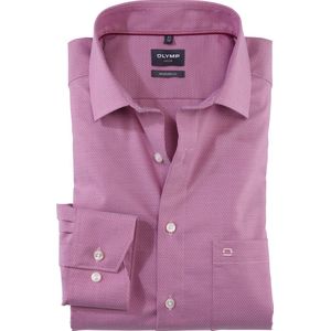 OLYMP modern fit overhemd, structuur, paars