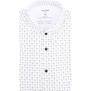 Olymp - Luxor - Overhemd - Wit - 92% Katoen, 8% Stretch, Sneldrogend, Makkelijk te Strijken