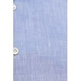 OLYMP SIGNATURE - Overhemd - Blauw - Linnen - Tailored Fit