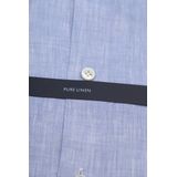 OLYMP SIGNATURE - Overhemd - Blauw - Linnen - Tailored Fit