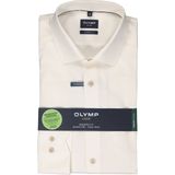 OLYMP - Modern Fit - Overhemd - Beige - 100% Katoen - Strijkvrij