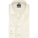OLYMP - Modern Fit - Overhemd - Beige - 100% Katoen - Strijkvrij