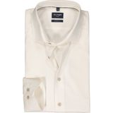 OLYMP - Modern Fit - Overhemd - Beige - 100% Katoen - Strijkvrij