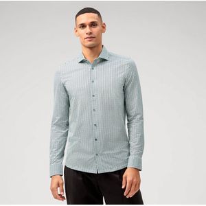 Olymp - Level Five Body Fit - Lange Mouw Overhemd - Blauw - Katoen