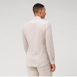 OLYMP Level Five Garment Washed Linnen Overhemd natuurlijk, Bedrukt