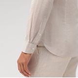 OLYMP Level Five Garment Washed Linnen Overhemd natuurlijk, Bedrukt