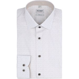 OLYMP Level Five Overhemd natuurlijk, Bedrukt