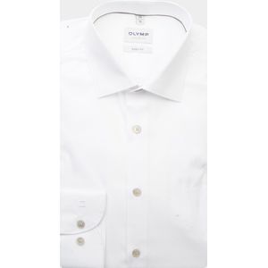 OLYMP Level 5 body fit overhemd, popeline, wit