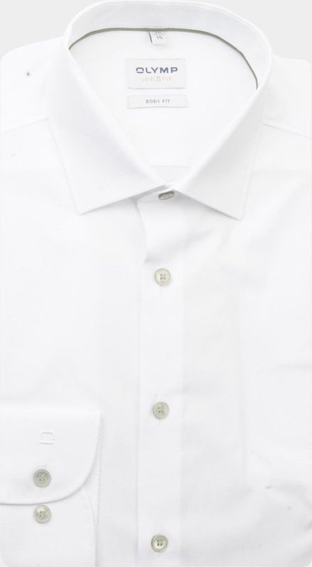 MARVELIS - Heren Overhemd - Wit - Poplin - Lange Mouwen