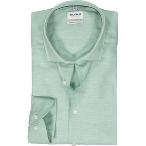OLYMP Level 5 body fit overhemd, structuur, groen