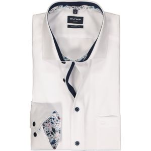 OLYMP modern fit overhemd, popeline, wit