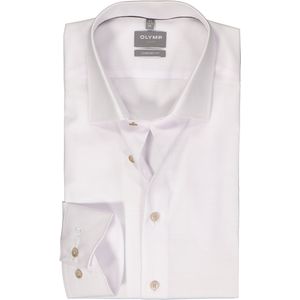 OLYMP - Overhemd - Olijfgroen - Structuurweving - Comfort Fit