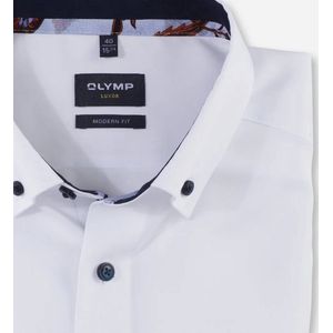 OLYMP modern fit overhemd, Oxford, wit