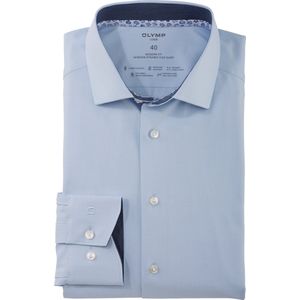 OLYMP - 24/7 Modern Fit Overhemd - Lichtblauw - Strijkvriendelijk
