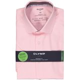 OLYMP 24/7 modern fit overhemd, korte mouw, dynamic flex, lichtroze