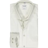 OLYMP Level 5 Overhemd - Structuur - Olijfgroen - Strijkvriendelijk