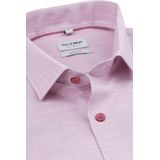 OLYMP - Paars Effen Overhemd - Katoen - Kent Kraag - Lange Mouwen