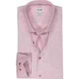 OLYMP - Paars Effen Overhemd - Katoen - Kent Kraag - Lange Mouwen