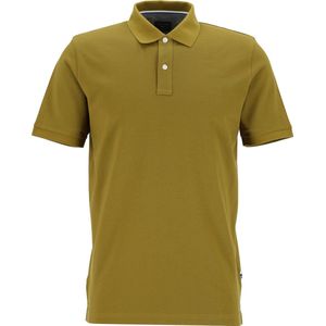 OLYMP - Casual - Poloshirt - Olijfgroen - Korte Mouwen - Pique