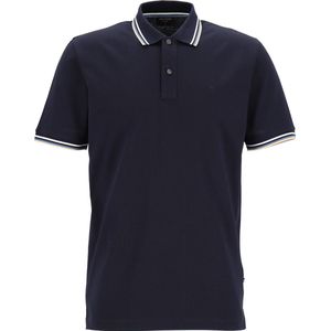 OLYMP - Casual - Poloshirt - Marine Blauw - Modern Fit