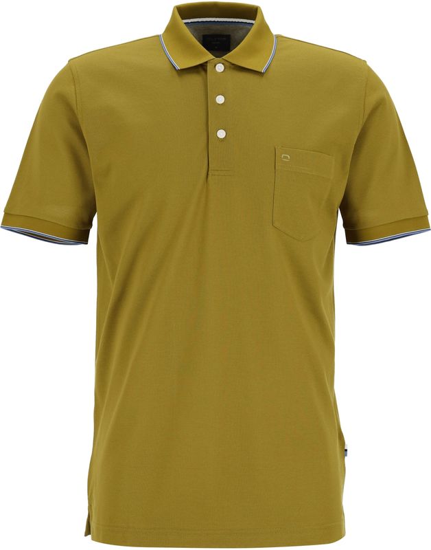 OLYMP Polo Casual - modern fit polo - olijfgroen