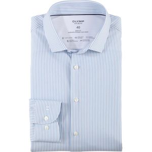 OLYMP - Heren Overhemd - Lichtblauw - Poplin - Body Fit